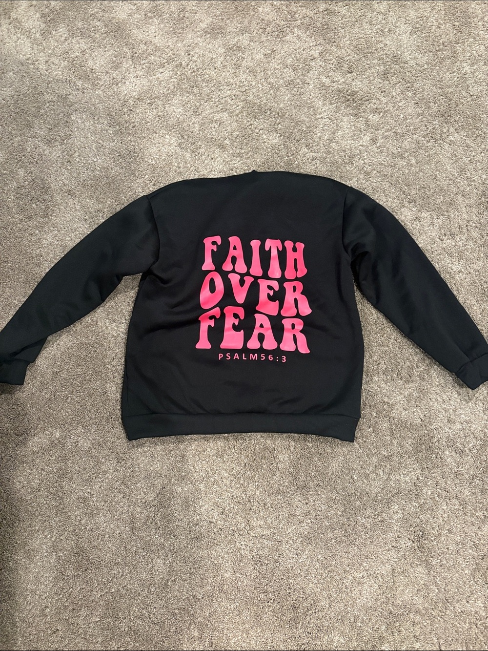 Black Men’s Faith over fear Hoodie Sweatshirt
